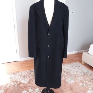 VINTAGE LONDON FOG black wool elegant winter coat